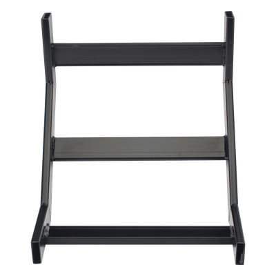 Curva Vertical Interior de 90° para Escalera Tubular de 1.5″ de Peralte y 12″ de Ancho, Acabado con Pintura Epóxica Color Negro, Incluye Coples y Tornillería