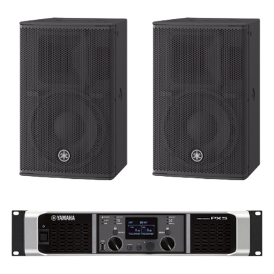 Kit Refuerzo Sonoro | Incluye 2 Bocinas CHR10 y 1 Amplificador PX5 | Ideal para Aplicaciones de Música en Primer Plano