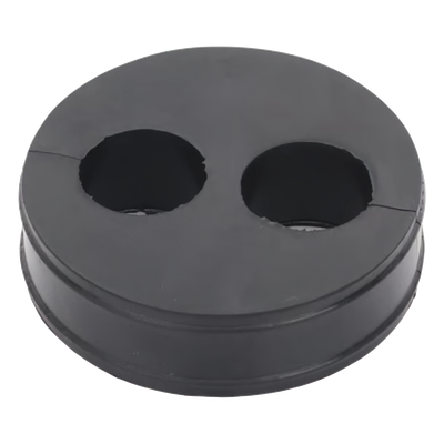 Inserto de Caucho de 4″ Con Dos Orificios para Cable de 7/8 in