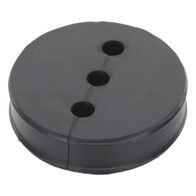 Inserto de Caucho de 4″ Con Tres Orificios para Cable de 3/8 in