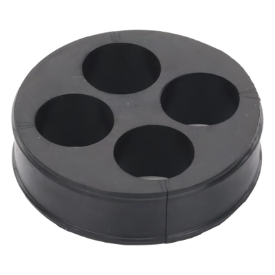 Inserto de Caucho de 4″ Con Cuatro Orificios para Cable de 7/8 in