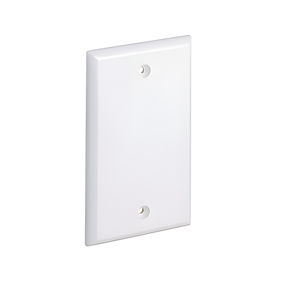 Placa de Pared Ciega Universal, Material ABS, Color Blanco Mate