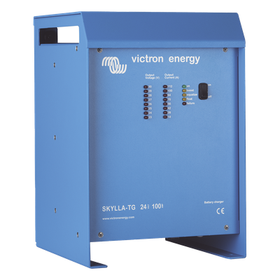 Skylla-TG 24/100 / Cargador de Baterías para Ambientes Marinos 24 V, 100 A / Bancos de 500 a 1000 Ah