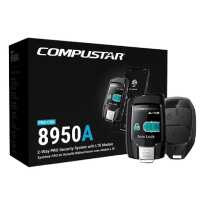 (MONITOREO en APP) Kit de Alarma Vehicular Profesional de 2 vías y control LCD con modulo CM2500 Incluye  GPS X1-MAX LTE