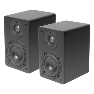 PAR de Altavoces de Estantería | Woofer  de 4» | Tweeter de 1 | Acabado negro mate | 40 watts | 8ohms