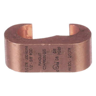 Conector de Conexión Tierra tipo «E» para Conductor de Cobre 6 Awg – 2Awg, 1 Pieza