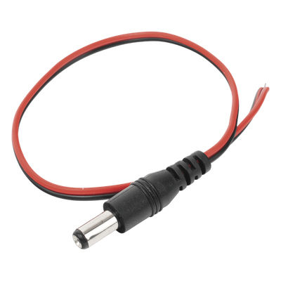 Cable con Conector Macho (Pigtail) / Alimentación para Vcc con Puntas Libres / Polarizado / Largo 22 cm (8.66 Pulgadas) / Calibre 22AWG.