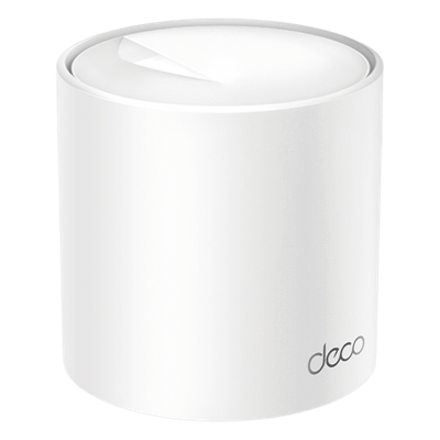 Routers Inalámbrico MESH Interior para Hogar / Doble Banda Wi-Fi 6 AX1500 Mbps / 2 Puerto Gigabit WAN/LAN / 2 Antenas Internas / Administración Mediante la App Deco (iOS, Android) / Protección HomeShield