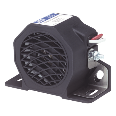 Alarma de reversa y doble tono, 12-24 Vcc, 102 dBA