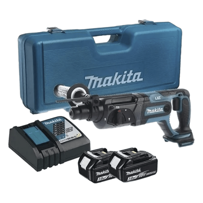 Rotamartilló 18V, SDS 0-1.200 Rpm, 3 Modos de Trabajo, Incluye 2 Baterías de 3.0 Ah, Cargador y Maletín.