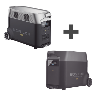 Kit de Estación de Energía Portátil 3600Wh + Batería Externa 3600Wh (7200Wh)