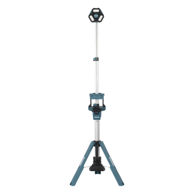 Lampara con Torre para Iluminación Inalambrica con tres Cabezales Multidireccionales , se extiende hasta 2.2 metros, Utiliza batería LXT® Litioâ€‘Ion de 18V.