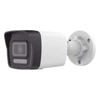[SIN MARCA O LOGO][Dual Light] Bala IP 4 Megapixel / Lente 2.8 mm / 30 mts IR + 30 mts Luz Blanca / Micrófono Integrado / ACUSENSE Lite / Exterior IP67 / H.265 / PoE  / Micro SD