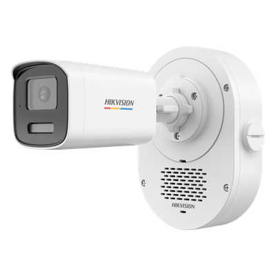 Bala IP 4 Megapixel / ColorVu 3.0 + SoundMax / Lente 4 mm / Dual Light 50 mts (164 ft) IR + Luz Blanca / Bocina + Micrófono Integrados / AcuSense Lite / Exterior IP67 / WDR 120 dB / PoE / Micro SD