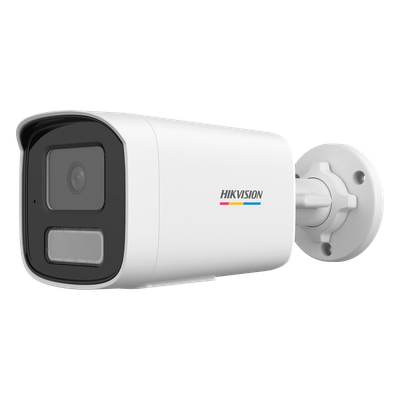 [ColorVu 3.0 + MD 3.0] Bala IP 6 Megapixel / Lente 4 mm / 50 mts IR + 50 mts Luz Blanca / Micrófono Integrado / Motion Detection 3.0 / Exterior IP67 / WDR 120 dB / PoE / Micro SD