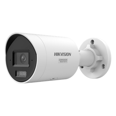 [Dual Light ] Bala IP 12 Megapixel (UHD) / Lente 2.8 mm / 40 mts Luz Blanca + 40 mts IR / ACUSENSE / Exterior IP67 / WDR 120 dB / PoE  / Micro SD / Metal / ACUSEEK / Captura Facial / NEMA 4X (Anticorrosión)