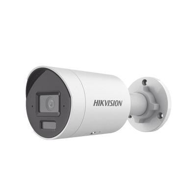 [Dual Light + 2 Micrófonos Integrados] Bala IP 8 Megapixel (4K) / Lente 2.8 mm / 40 mts Luz Blanca + 40 mts IR / ACUSENSE / Exterior IP67 / WDR 120 dB / PoE  / Micro SD / Metal / ACUSEEK