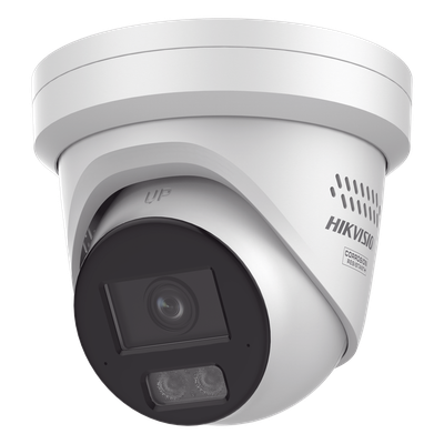 [Dual Light + ColorVu 3.0 + HikAI] Turret IP 4 Megapixel / Lente 2.8 mm / 30 mts IR + Luz Blanca / 2 Microfonos Integrados / Exterior IP67 / Estrobo Azul y Rojo / WDR 130 dB / ACUSENSE 3.0 / Metal / NEMA 4X / ACUSEEK