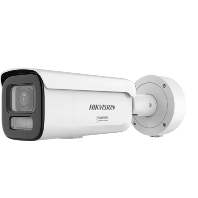 [Dual Light + ColorVu 3.0 + HikAI] Bala IP 4 Megapixel / Lente Mot. 2.8 a 12 mm / 60 mts IR + Luz Blanca / Exterior IP67 / WDR 130 dB / ACUSENSE 3.0 / Metal / NEMA 4X / ACUSEEK