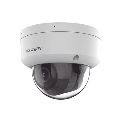 [Dual Light + 2 Micrófonos Integrados] Domo IP 2 Megapixel / Lente Mot.  2.8 A 12 mm / 40 mts Luz Blanca + 40 mts IR) / ACUSENSE / Exterior IP67 / IK10 / WDR 120 dB / PoE / ONVIF / Alarmas I/O / Micro SD / Metal / ACUSEEK