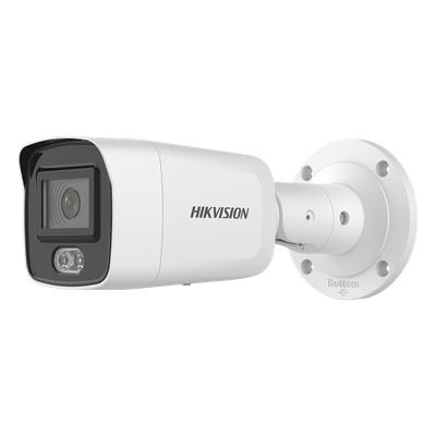 Bala IP 4 Megapixel / Imagen a Color 24/7 (ColorVu) / Lente 2.8 mm / Luz Blanca 40 mts / Exterior IP67 / WDR 130 dB / Audio y Alarma I/O / Captura Facial / ONVIF / Micro SD