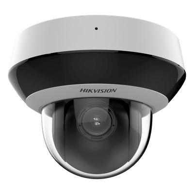Mini Domo PTZ IP 4 Megapixel / 4X Zoom / Micrófono y Bocina Integrada / ACUSENSE / H.265+ / 20 mts IR EXIR / WDR / PoE / IK10 / IP66 / DarkFighter / / Micro SD