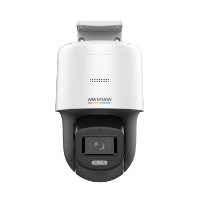 Domo PT IP 4 Megapixel / Lente 4 mm / Luz Blanca 30 mts / dWDR / PoE / IP66 / Micrófono y Bocina Interconstruido / Micro SD / Incluye Montaje de Pared y Techo