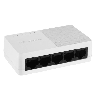 Switch Gigabit / No Administrable de Escritorio con 5 puertos 10 / 100 / 1000 Mbps / Diseño Compacto y Estético