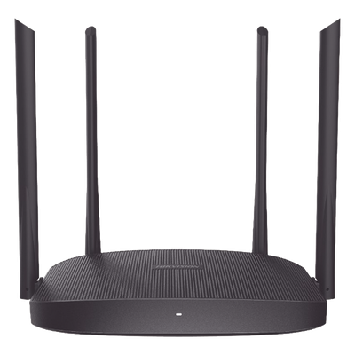 Router Inalámbrico WISP / Hasta 1200 Mbps / Doble Banda AC (2.4 GHz y 5 GHz) / 3 Puertos LAN 10/100 Mbps + 1 Puerto WAN 10/100 Mbps / 4 Antenas Externas Omnidireccional de 5 dBi / Interior