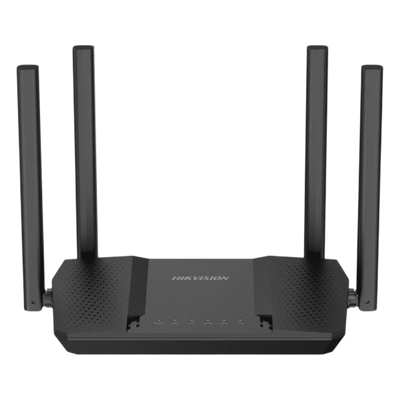 Router Inalámbrico WISP Gigabit / Hasta 1200 Mbps / Doble Banda AC (2.4 GHz y 5 GHz) / 3 Puertos LAN 10/100/1000 Mbps + 1 Puerto WAN 10/100/1000 Mbps /  4 Antenas Externas Omnidireccional de 5 dBi / Interior