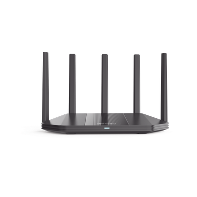 Router Inalámbrico / Wifi 6 / Hasta 3000 Mbps / MESH / Doble Banda AC (2.4 GHz y 5 GHz) / 4 Puertos 1000 Mbps /  5 Antenas Omnidireccional / Interior / Beamforming Optimizado /  Administración Gratuita desde la Nube