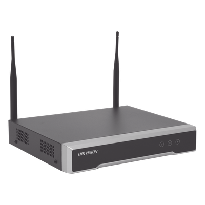 NVR 4 Megapixel / 4 canales IP / 1 Bahía de Disco Duro / 2 Antenas Wi-Fi / Salida de Vídeo Full HD