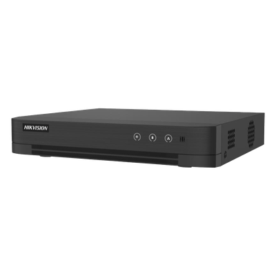 [Audio Bidireccional] DVR 4 Canales TurboHD + 1 Canal IP / 2 Megapixel (1080p) Lite / Acusense Lite (Evita Falsas Alarmas) / Audio por Coaxitron / 1 Bahia de Disco Duro / H.265+ / Salida de Vídeo Full HD