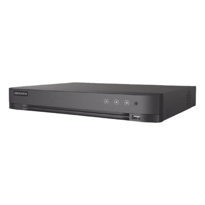 [Audio Bidireccional] DVR 4 Canales TurboHD + 1 Canal IP / 2 Megapixel (1080p) Lite / Acusense Lite (Evita Falsas Alarmas) / Audio por Coaxitron / 1 Bahia de Disco Duro / H.265+ / Salida de Vídeo Full HD