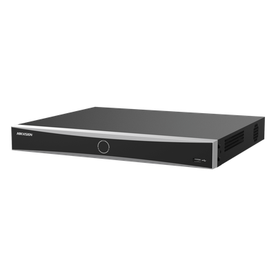 [AcuSearch] NVR 12 Megapixel (4K) / 16 Canales IP / 16 Puertos PoE+ (10/100 Mbps) / Reconocimiento Facial / AcuSense / 2 Bahías para HDD de 16 TB / HDMI 4K / Alarmas I/O