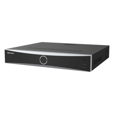 [Acusearch] NVR 12 Megapixel (4K) / 16 canales IP / 16 Puertos PoE+ / AcuSense (Evita Falsas Alarmas) / Reconocimiento Facial / 4 Bahías de Disco Duro / Switch PoE 300 mts  / HDMI en 4K / Alarmas I/O