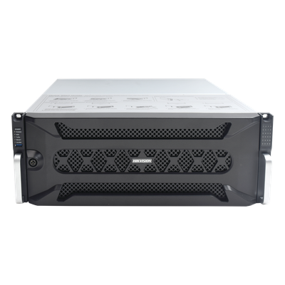 NVR 12 Megapixel (4K) / 256 canales IP / 24 Bahías de Disco Duro / 4 Puertos de Red / Soporta RAID con Hot Swap / NVR