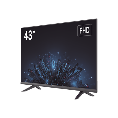 Monitor LED Full HD 43″ / Ideal para Oficina y Hogar / Uso 24-7 / Entrada HDMI/VGA/USB / Compatible con Montaje VESA (200 X 200) / Bocinas Integradas