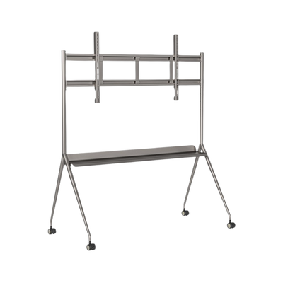 Montaje de Piso Móvil para Pantallas de 75 y 86″ / Compatible con VESA / Incluye Soporte para Pantalla