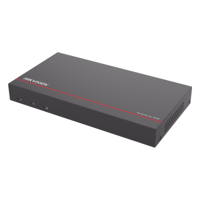 NVR + eSSD / 4 Megapixel / 8 Canales IP / 8 Puertos PoE+ / eSSD de 1 TB / ACUSENSE / Diseño Compacto y Cero Ruido