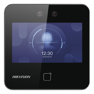 Terminal Min Moe WiFi / Touch de Reconocimiento Facial Ultra Rápido para ASISTENCIA y Control de ACCESO / 1500 Rostros y 3,000 tarjetas / Lee códigos QR / Videoportero / Detección de Cubrebocas / SIP Estandar / HIK-IA
