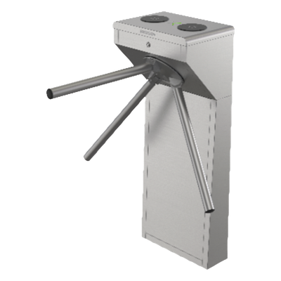 Torniquete Trípode Bidireccional de Acero Inoxidable SUS304 / 2 Millones MCBF / Apertura en Caso de Emergencia / Integrable con cualquier Sistema de Control de Acceso / Indicadores LED de Entrada-Salida