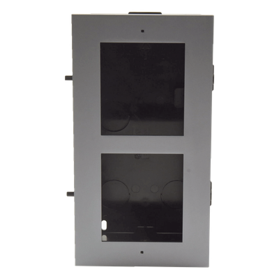 Base de 2 Espacios para EMPOTRAR Módulos de Videoporteros Hikvision