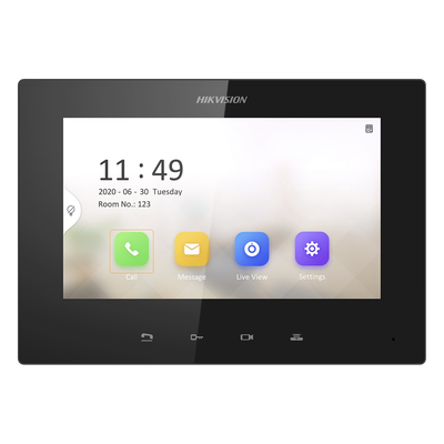 Monitor IP Lite TOUCH 7″ para Videoportero IP / Vídeo en Vivo / PoE Estándar / Apertura Remota / Llamada Entre Monitores / Audio de dos vías