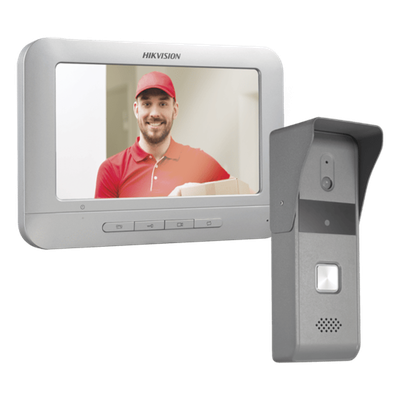 Kit de Videoportero Analógico con Pantalla LCD a Color de 7″ / Frente de Calle para Exterior IP65 / Salida de Relevador