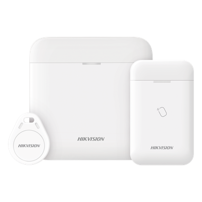 (AX PRO) KIT de Alarma AX PRO para RONDINES / Incluye: 1 Hub con bateria de respaldo / 1 Lector Tag / 1 Tag / Compatible con Hik-Connect P2P