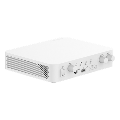 Amplificador | Bluetooth | 2 Canales | 40 W por Canal | 100V | Hik-Connect | Una Zona | Musica Ambiental