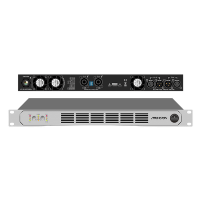 Amplificador de Potencia Profesional / 250W 2-Zonas / Clase D / Eficiencia 90% / Modos Estéreo y Puente / PFC de Banda Ancha / Protección Integral / 1U Compacto