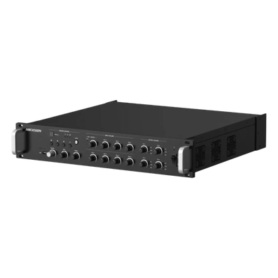 Amplificador de Red |  4 Zonas de 250W | 100V/70v | Calendarización de eventos | Biblioteca de Materiales de Audio | Entrada de Alarma |