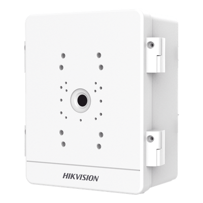 Caja para Videovigilancia para Exterior / Uso en Pared o Poste / IP66 / IK10 / Dimensiones: 387 X 432 X 225 mm / Soporta 3 Dispositivos (PTZ, Bocinas, Cámaras Fijas)